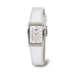 Boccia Titanium Watch with White Leather Band - 3186-01 Boccia Titanium Watch with White Leather Band - 3186-01